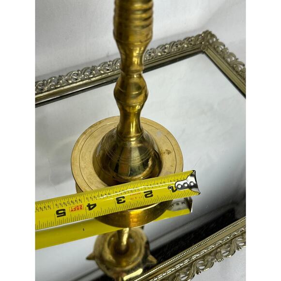 Bronze Nilavilakku Kerala Oil Lamp (Gold) Bronze Long Oil Lamp Traditional Lamps - Picture 7 of 7